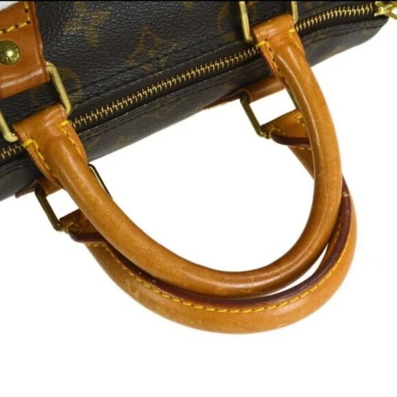 Authentic LOUIS VUITTON SPEEDY 25 HAND BAG PURSE MONOGRAM CANVAS - Picture 13 of 14